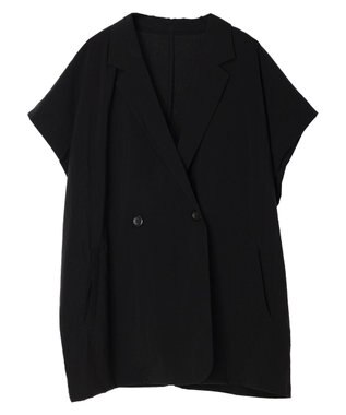 AMERICAN HOLIC 接触冷感Ｗボタンジレ Black