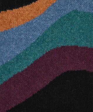 Paul Smith パステル Swirl ジャカード マフラー ブラック