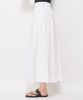 uncrave 【撥水・UVカット・接触冷感】プルーフナイロン フレアスカート ホワイト
