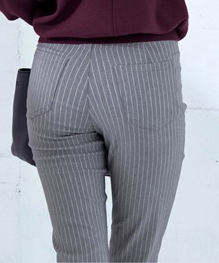 Tiaclasse 【洗える】ストレッチスリムパンツ グレー