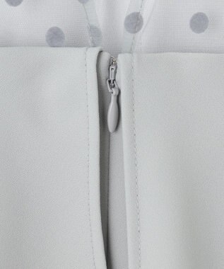 GRACE CONTINENTAL ドットチュールサロペット グレー