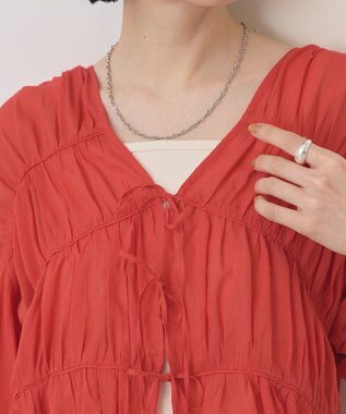 AMERICAN HOLIC フロントリボンブラウス Red