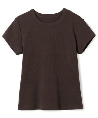 Chacott ソフトリブTシャツ ブラウン