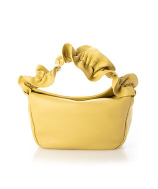 UNBILLION kakatoo フリルハンドルフラップショルダーバッグ イエロー