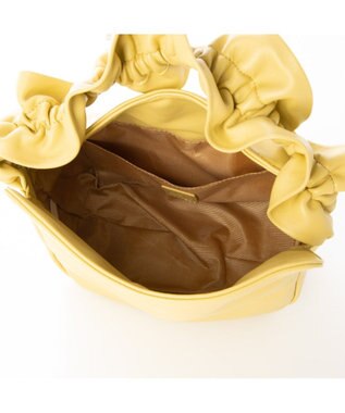 UNBILLION kakatoo フリルハンドルフラップショルダーバッグ イエロー