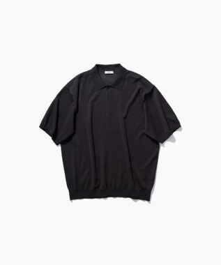 ATON COTTON WASHI KNIT | ハーフスリーブポロセーター - UNISEX