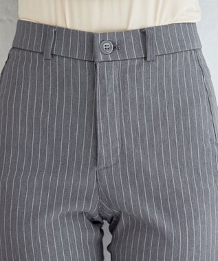 Tiaclasse 【洗える】ストレッチスリムパンツ グレー