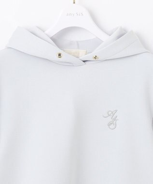 ANY SIS 【洗える】ダンボールプル パーカー ライトブルー