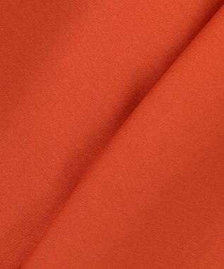 ICB 【洗える】ウールワッシャーツイル ワイドストレートパンツ オレンジ系