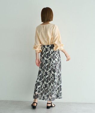 YECCA VECCA 2wayボリューム袖ブラウス Pink Beige