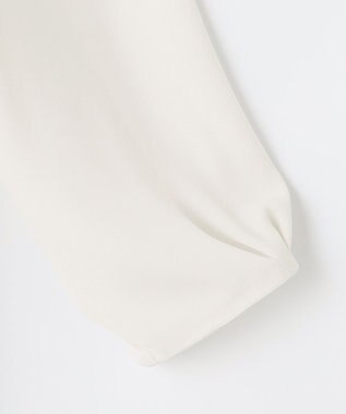 23区 S 【洗える】シルキーデシン ギャザー カットソー ベージュ系