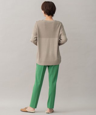 自由区 【XSサイズ～/洗える】TRギャバ テーパードパンツ グリーン系