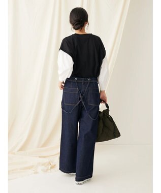 CRAFT STANDARD BOUTIQUE ９分袖ショルダータックプルオーバー Black