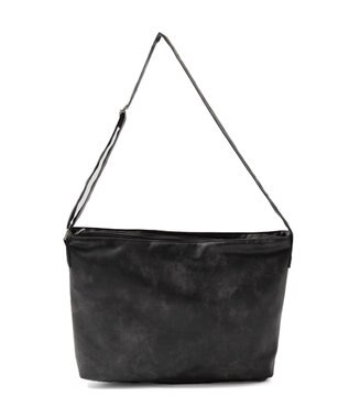WEGO 【ユニセックス着用ITEM】レザータッチBIGショルダー グレー