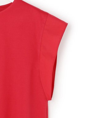 23区 【先行予約】スムースデザイン タフタスリーブ カットソー レッド系
