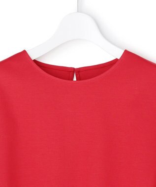 23区 【先行予約】スムースデザイン タフタスリーブ カットソー レッド系