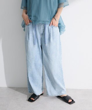 Green Parks ライトデニムワイドパンツ Light Indigo