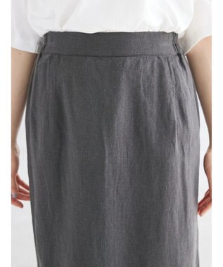 CRAFT STANDARD BOUTIQUE 【キナリノ別注】リネンレーヨンスカート Charcoal Gray