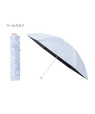 MOONBAT 【フワクール生地使用/軽量】MACKINTOSH PHILOSOPHY 遮光 晴雨兼用 折りたたみ日傘 小花柄 ペールスカイ