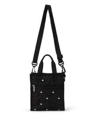 LeSportsac MINI N/S TOTE/レッド/ホワイトハートEMB レッド/ホワイトハートEMB