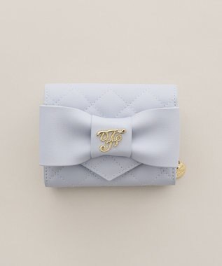 Maison de FLEUR キルティングFリボンウォレット