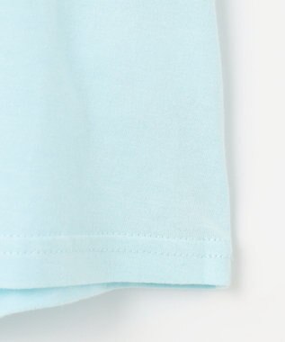 ANY KIDS 接触冷感 しろくま オフショルダー Tシャツ ライトブルー×アイス