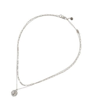 earth music&ecology 【ステンレス】2SETコインネックレス Silver