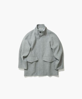 ATON BABY ALPACA | スタンドフィールドコート LIGHT GRAY