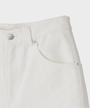 GRACE CONTINENTAL バギーデニムパンツ ホワイト