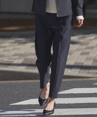 ANY SIS S 【洗える】褒めらレディテーパード パンツ ネイビー