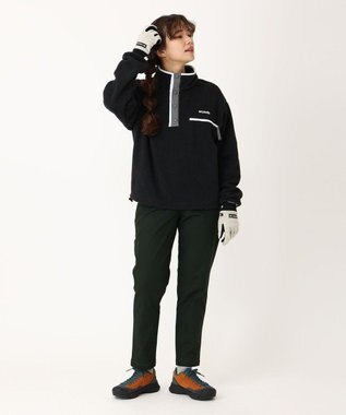 Columbia Columbia/ ウィメンズヘルベチアII クロップドハーフスナップフリース /コロンビア Black