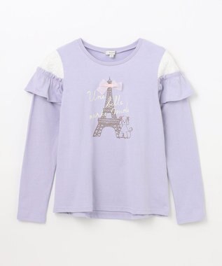 ANY KIDS フレンチモチーフ 長袖 Tシャツ サックスブルー