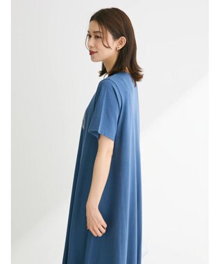 Green Parks ・ＳＵＧＡＲ　ＳＰＯＯＮ【ＣＯＯＬ】ロゴｐｔＴＥＥワンピ Blue