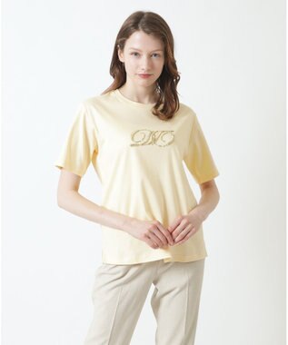 DAKS ロゴ スパンコール Tシャツ