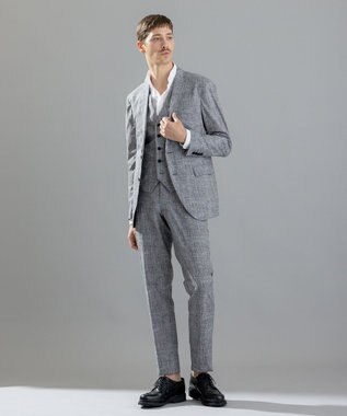 JOSEPH HOMME クールドッツストレッチ　ジレ ライトグレー系