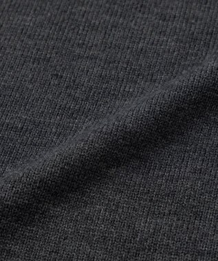 UNFILO 【洗える】チュニック ニットワンピース チャコール