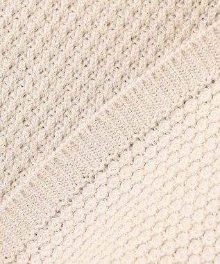 UNFILO 【WEB限定】ラメリンクス クロップドニット ベージュ