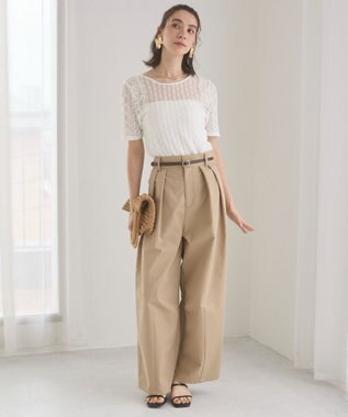 WEGO 【ANGIE VINTAGE】レースTシャツ ホワイト