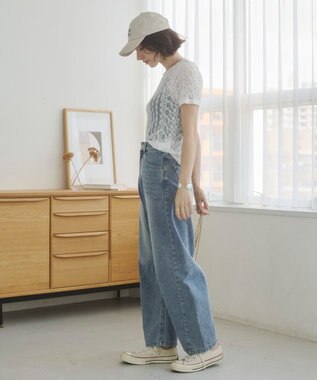 WEGO 【ANGIE VINTAGE】レースTシャツ ホワイト