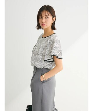 Green Parks アソートバタフライスリーブブラウス Dot