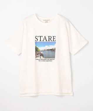 ANY L オーガビッツロゴ・フォトTシャツ オフ×フォト