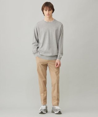 UNFILO MENS スタイリッシュ ニット プルオーバー グレー