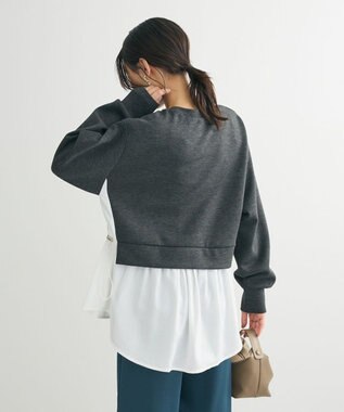 Green Parks ＳｏｆｔＣｕｓｈｉｏｎダンボールドッキングチュニック Dark Gray Mixture