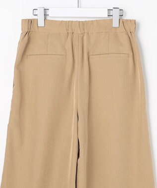 J.PRESS LADIES ピーチポプリン ワイド パンツ キャメル系