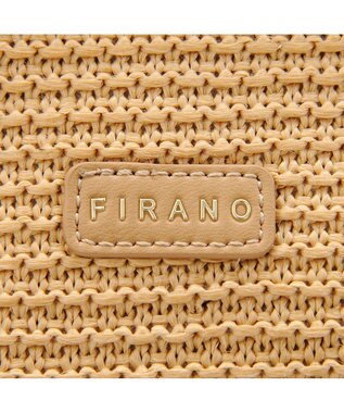 MioFIRANO カジュアルシックガーターステッチハンドバッグ 2WAY チャーム付き　FIRANO フィラノ BEIGE