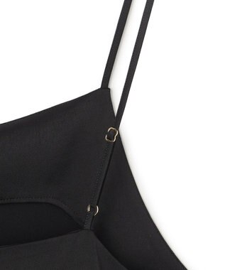 23区 L 【先行予約】サテンレースキャミソール ブラック系