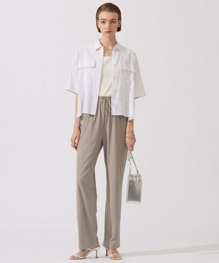 ICB 【新色追加・WEB限定カラーあり・洗える】ブロードステッチリブ タンクトップ オフホワイト系