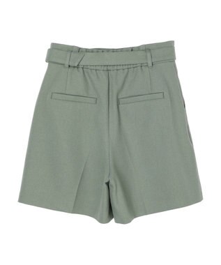 earth music&ecology ベルト付きショートパンツ Khaki