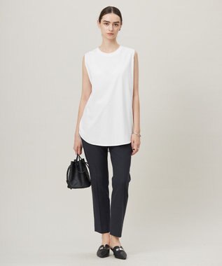 ICB L 【接触冷感・UVカット・透け防止・吸水速乾・洗える】 シェルタリングドライオックス スティックパンツ ブラック系