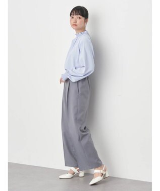 earth music&ecology シャーリングブラウス Sax